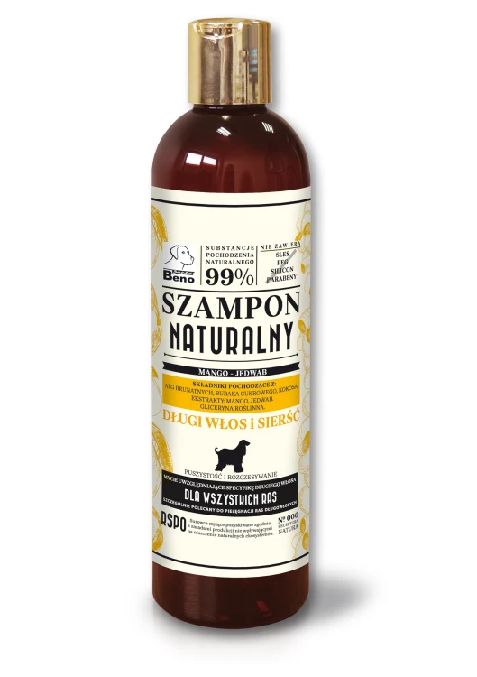 Szampon Naturalny Długi włos i sierść 300 ml Super Beno