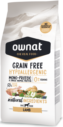 Ownat Hypo Dog Monoproteinowe Bezzbożowe Danie ze Świeżej Jagnięciny 3 kg