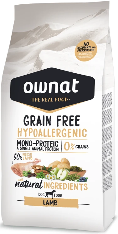 Ownat Hypo Dog Monoproteinowe Bezzbożowe Danie ze Świeżej Jagnięciny 3 kg