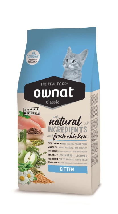 Ownat Classic Cat Kitten Karma Bogata w Świeżego Kurczaka 1.5 kg