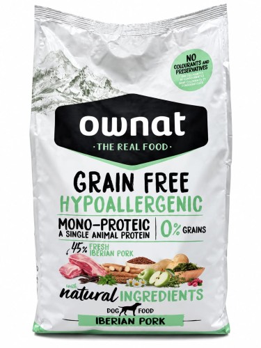 Ownat Hypo Dog Monoproteinowe Bezzbożowe Danie ze Świeżej Iberyjskiej Wieprzowiny 3 kg