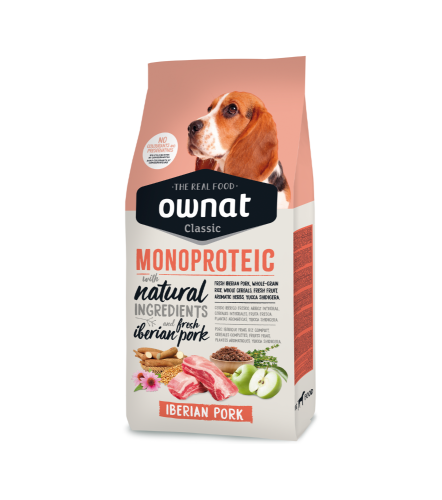 Ownat Classic Mono Dog Monoproteinowa Karma Bogata w Świeżą Iberyjską Wieprzowinę 4 kg