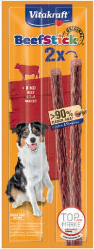 BEEF STICK 2SZT BEEF-WOŁOWINA PRZYSMAK DLA PSA